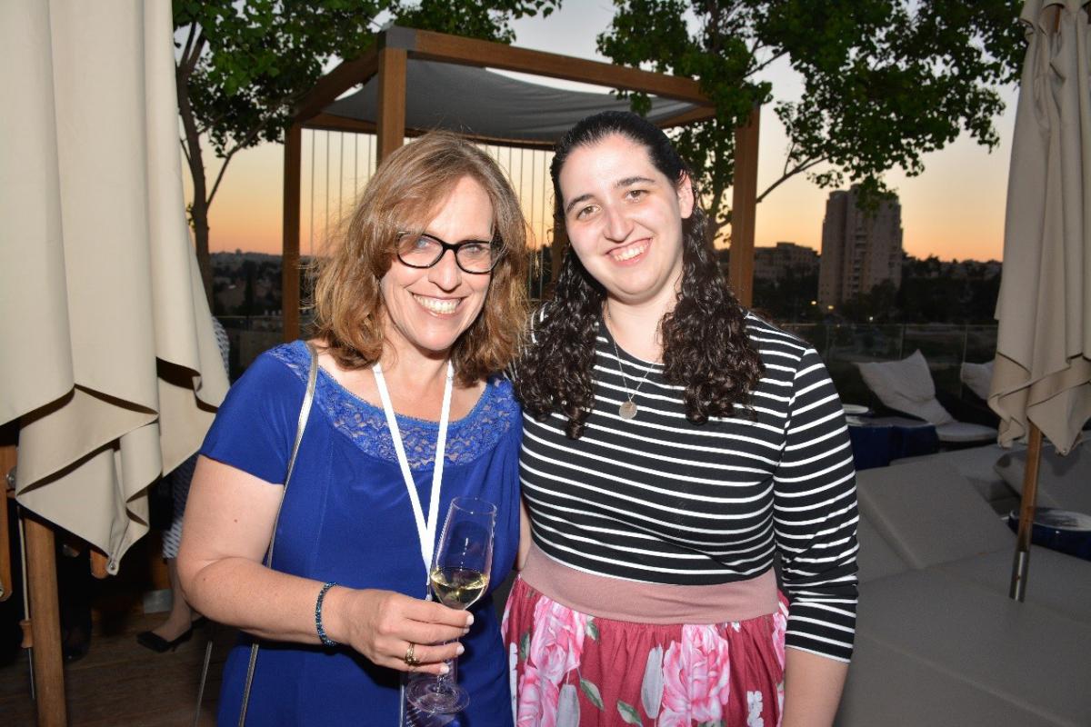 Layla Blenden during the 2018 International Mission with Yad Vashem employee Shavit Aharoni-Simmons